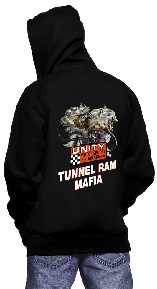 Unity Motorsports Garage Tunnel Ram Mafia Pullover Hooded Sweatshirt