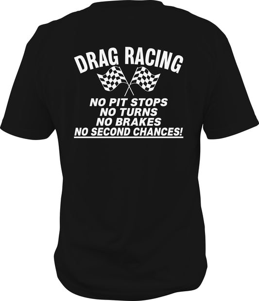 Tony's Hot Rod Garage Short Sleeve T-Shirt Drag Racing, No Second Chances